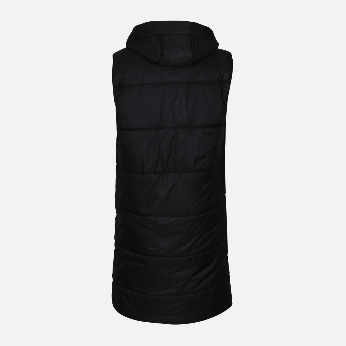 LADIES PUFFER GILET WITH HOOD