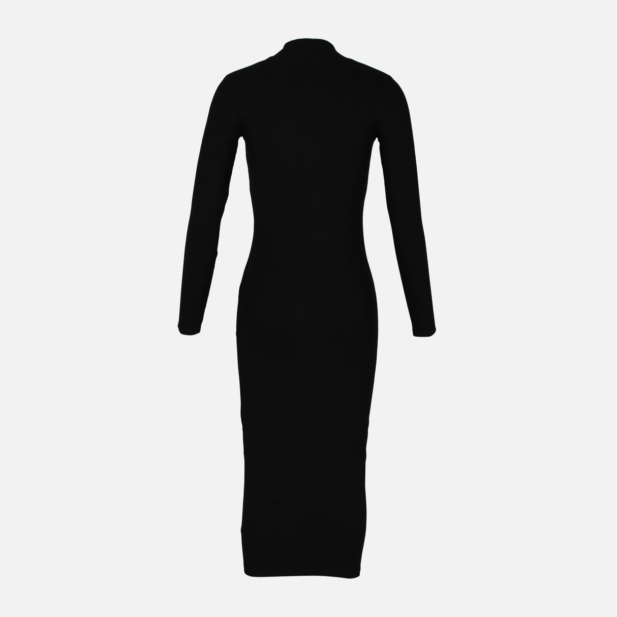 LADIES LONG SLEEVE RIBBED LONG DRESS