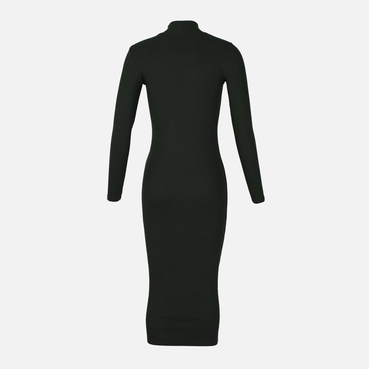 LADIES LONG SLEEVE RIBBED LONG DRESS