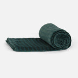 FLANNEL FLEECE BLANKET GREEN 200*220 CM