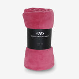 SOLID COLOR CORAL FLEECE BLANKET FUSCHIA 140*200 CM