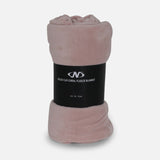 SOLID COLOR CORAL FLEECE BLANKET CREAM 220*240 CM