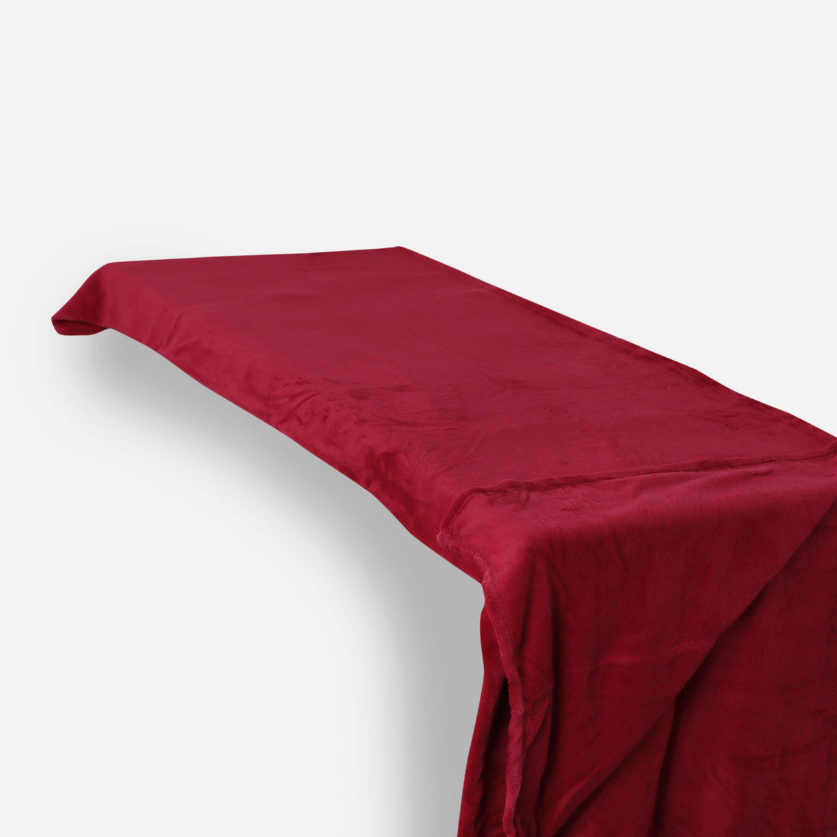 SOLID COLOR CORAL FLEECE BLANKET MAROON 220*240 CM