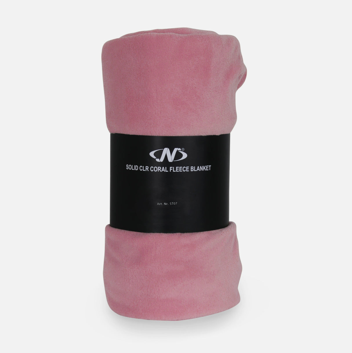 SOLID COLOR CORAL FLEECE BLANKET PINK 200*220 CM