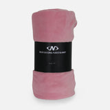 SOLID COLOR CORAL FLEECE BLANKET PINK 220*240 CM