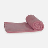 SOLID COLOR CORAL FLEECE BLANKET PINK 220*240 CM