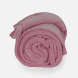 SOLID COLOR CORAL FLEECE BLANKET PINK 220*240 CM