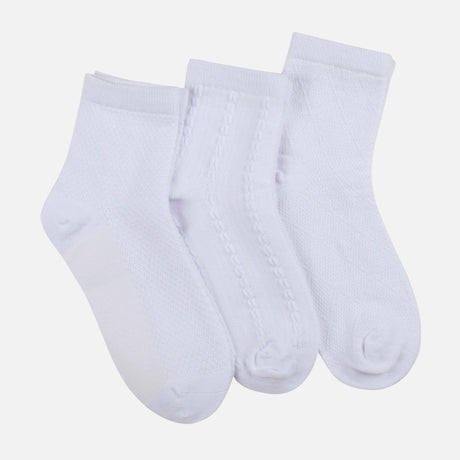 GIRLS SCHOOL QTR SOCKS 3 PAIRS