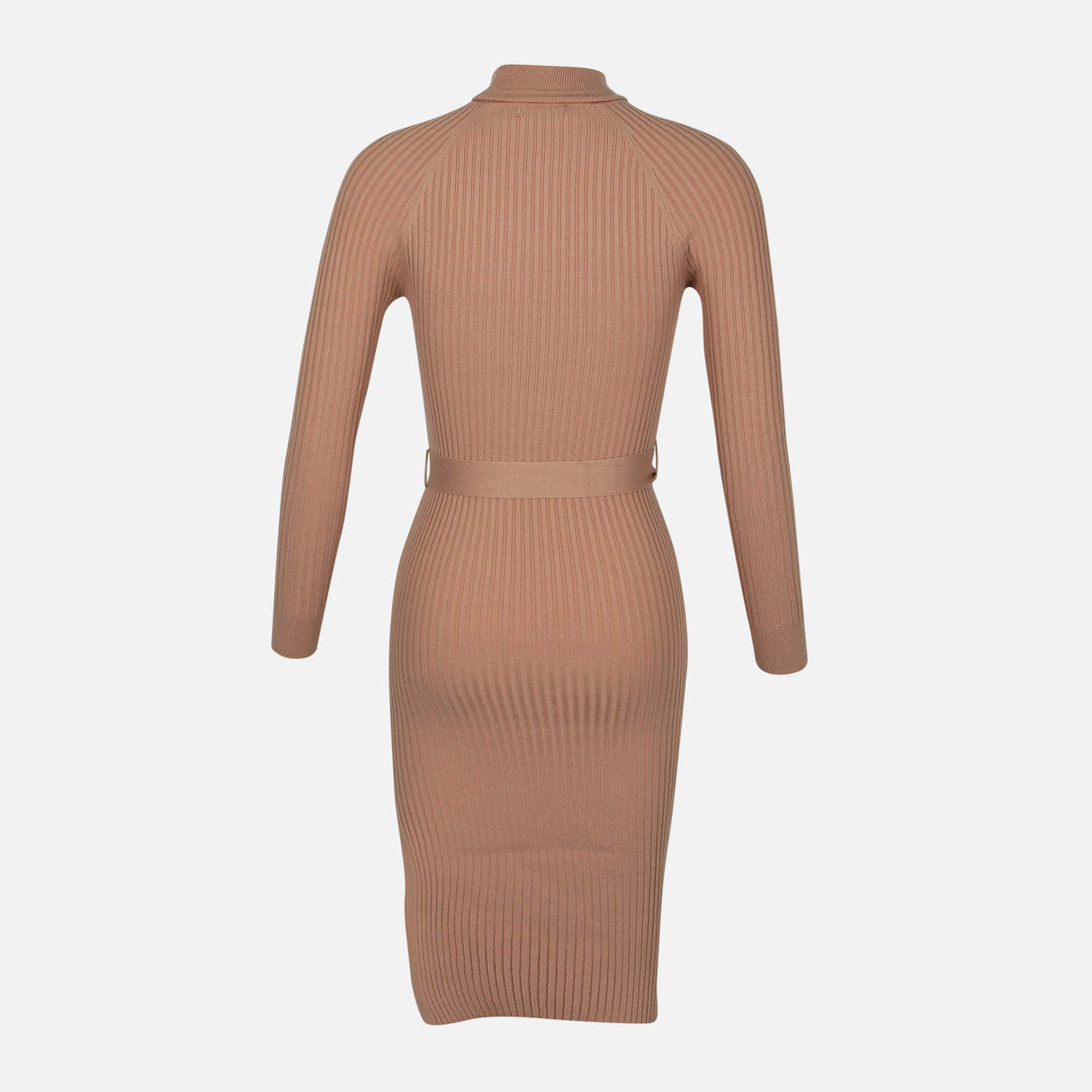 LADIES KNIT DRESS ROLL NECK