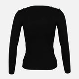 LADIES BASIC SWEATER V NECK