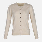 LADIES BASIC CARDIGAN CREWNECK