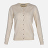 LADIES BASIC CARDIGAN CREWNECK