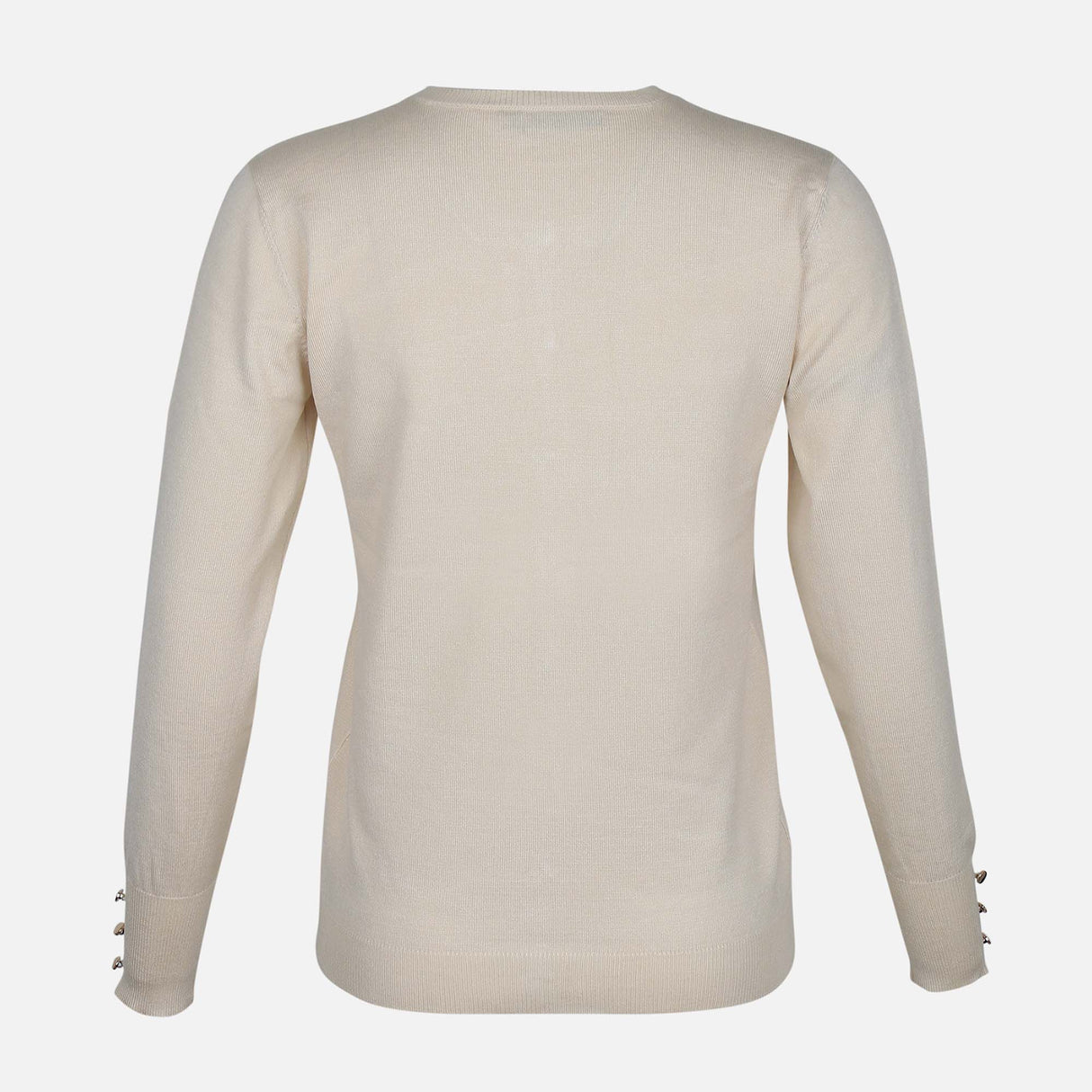 LADIES BASIC CARDIGAN CREWNECK