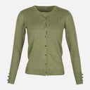Ladies Basic Cardigan Crewneck