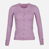 LADIES BASIC CARDIGAN CREWNECK