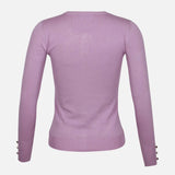 LADIES BASIC CARDIGAN CREWNECK