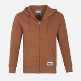 MEN REGULAR FIT CARDIGAN HOODED