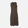 WOMEN MINI PQ S/L LONG DRESS