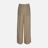WOMEN LINEN BLEND CASUAL PANTS