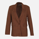 Ladies Linen Blend Casual Blazer