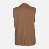 LADIES LINEN BLEND BLAZER VEST