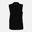 Ladies Linen Blend Blazer Vest