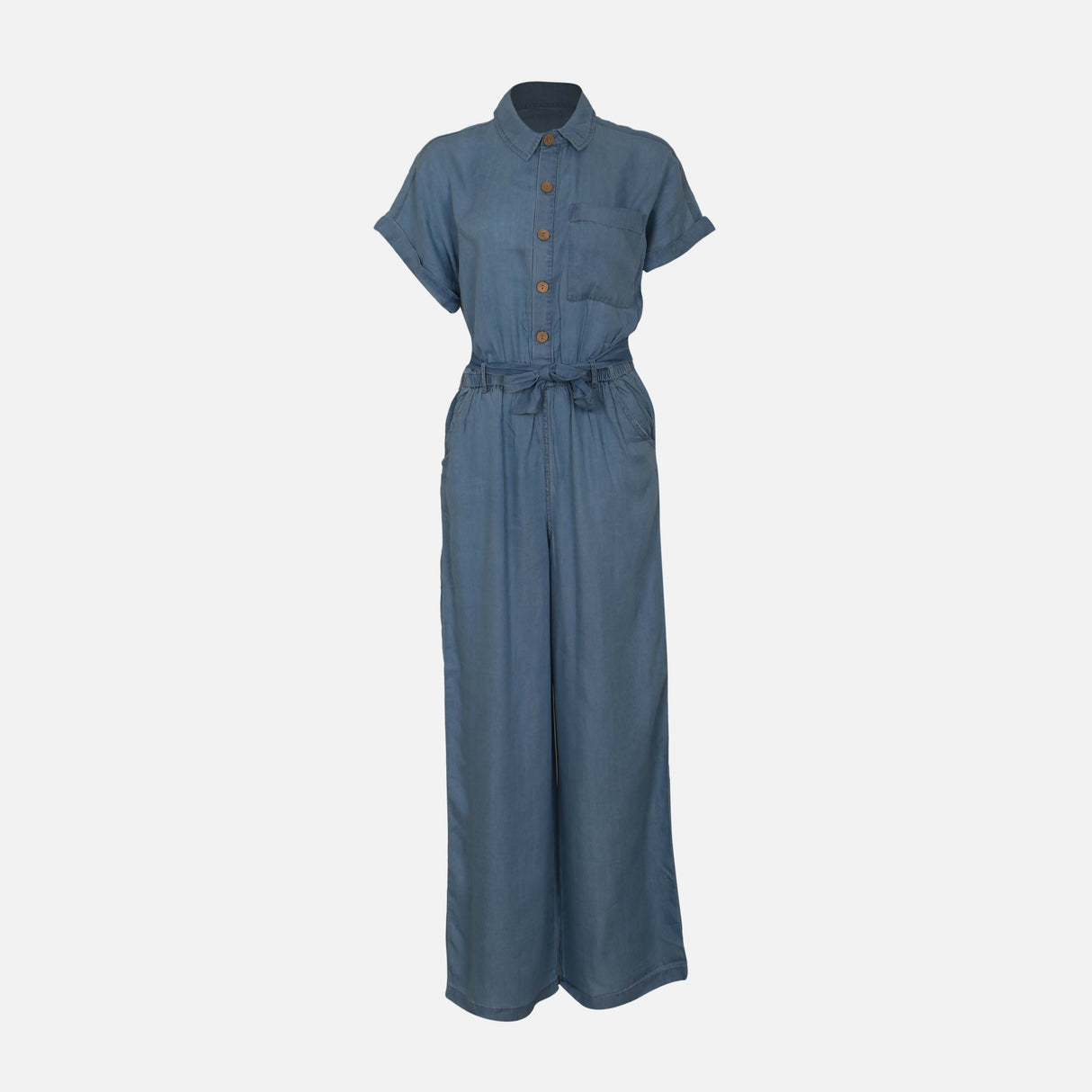 N LADIES COTTON DENIM JUMPSUIT