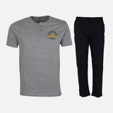 MEN PAJAMA SET (KNIT PANT + HENLEY TEE)