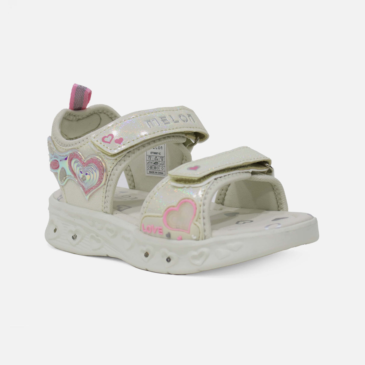 GIRLS LIGHT SLIP-ON SANDALS