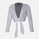Ladies Long Sleeve Woven Top