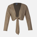 Ladies Long Sleeve Woven Top
