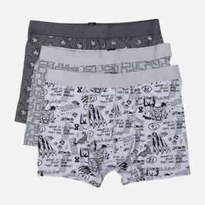 MEN PRINTED BOXER 3 PIECES
