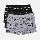 BOYS PRINTED BOXER 3 PIECES