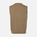 MEN BASIC SWEATER VEST V NECK