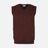 MEN BASIC SWEATER VEST V NECK