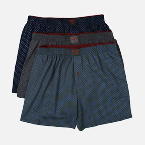 MEN TOWEL WAIST PRINTED BOXER 3 PIECES