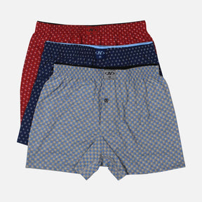 MEN TOWEL WAIST PRINTED BOXER 3 PIECES