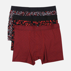 MEN PRINTED BOXER 3 PIECES