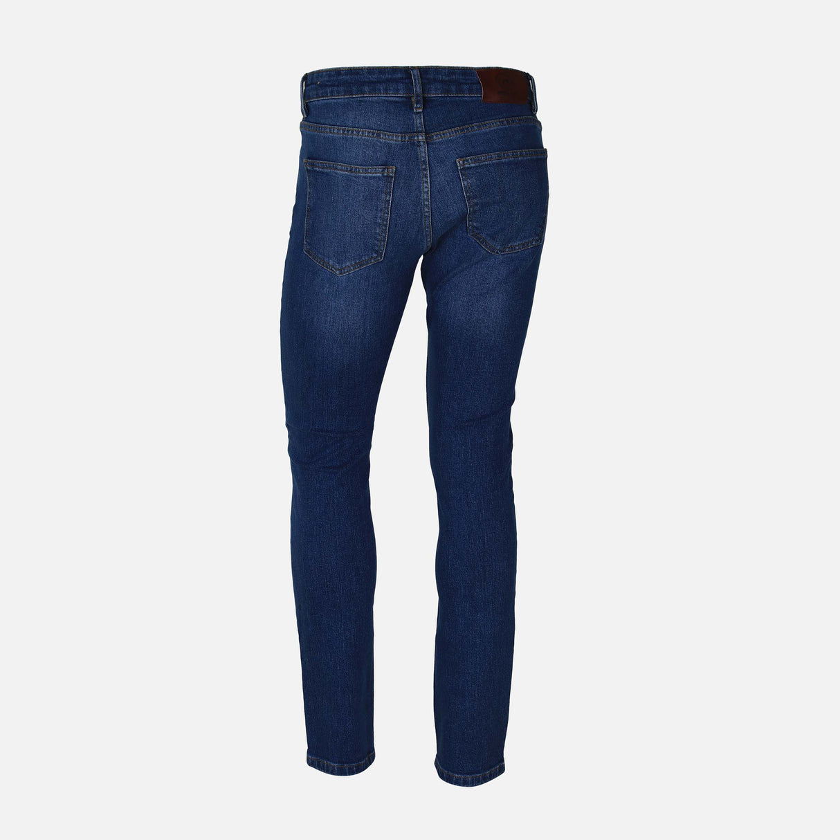 MEN SLIM STRAIGHT FIT DENIM TROUSERS