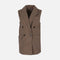 WOMEN SLEEVELESS WOOL VEST COAT