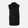 WOMEN SLEEVELESS WOOL VEST COAT