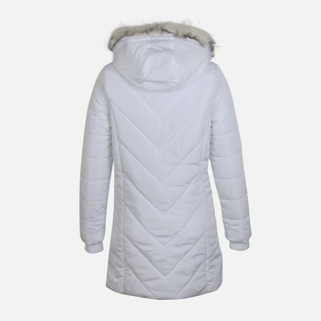 WOMEN HOODED LONG PADDED JACKET