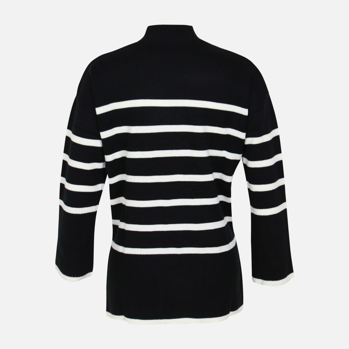 WOMEN STRIPED LONG SWEATER