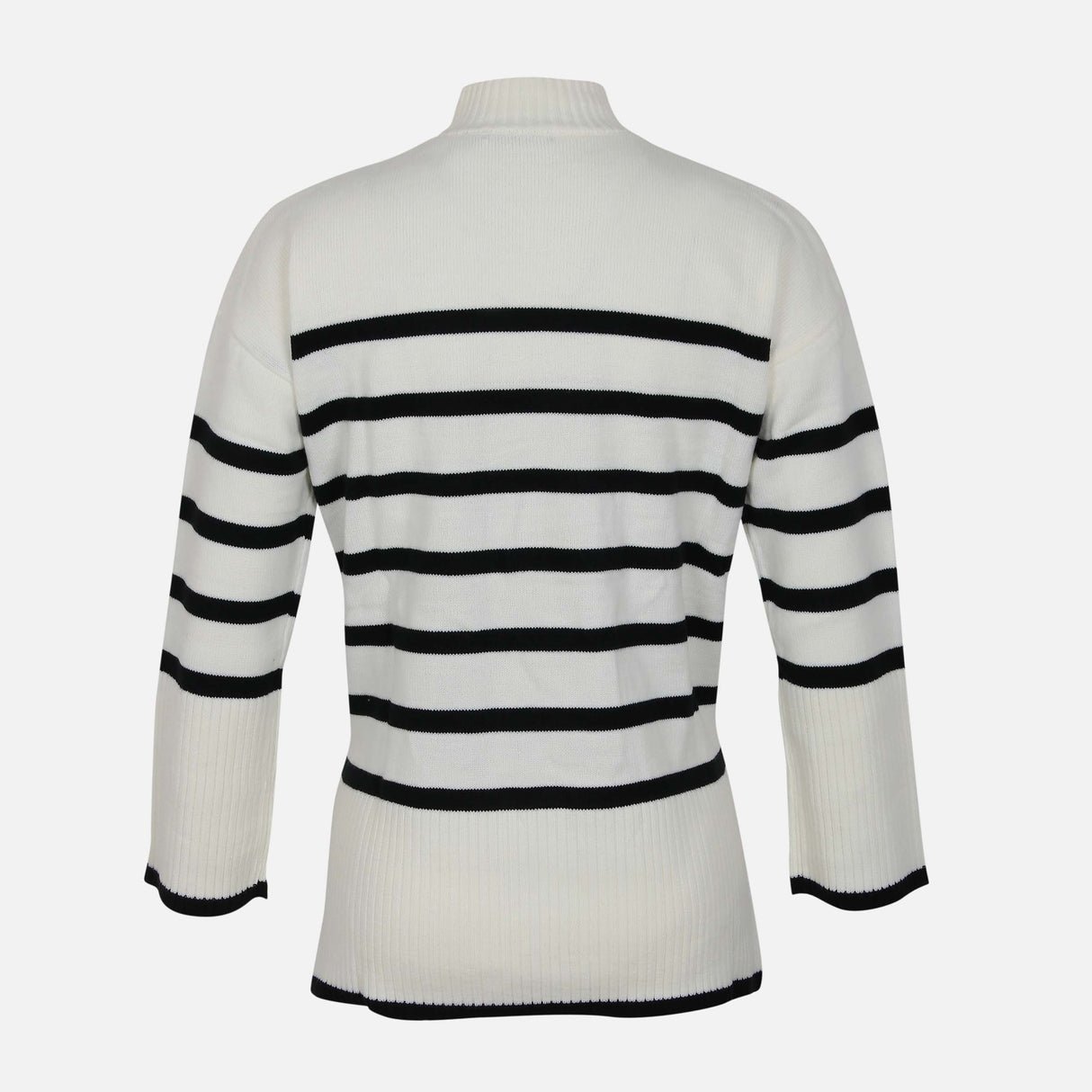 WOMEN STRIPED LONG SWEATER