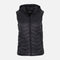 WOMEN BASIC PUFFER GILET WITH HOOD