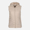 WOMEN BASIC PUFFER GILET WITH HOOD