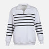 WOMEN HALF-ZIP BROAD FIT SWEATSHIRT