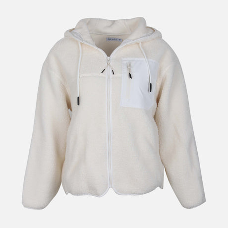 WOMEN SHERPA HOODED JACKET