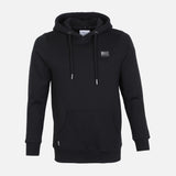 MEN SOLID FLEECE HOODED PULLOVER 