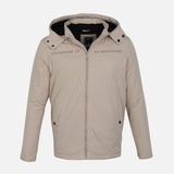 MEN WOVEN HOODED JACKET